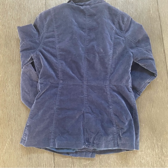 Mossimo supply co. Y2K 90’s blue velour vintage style jacket size M - Picture 2 of 4